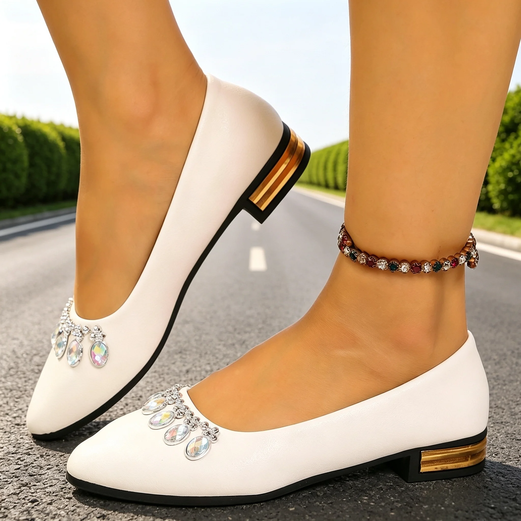 Sneakers - Zapatos Planos de Mujer con Punta
