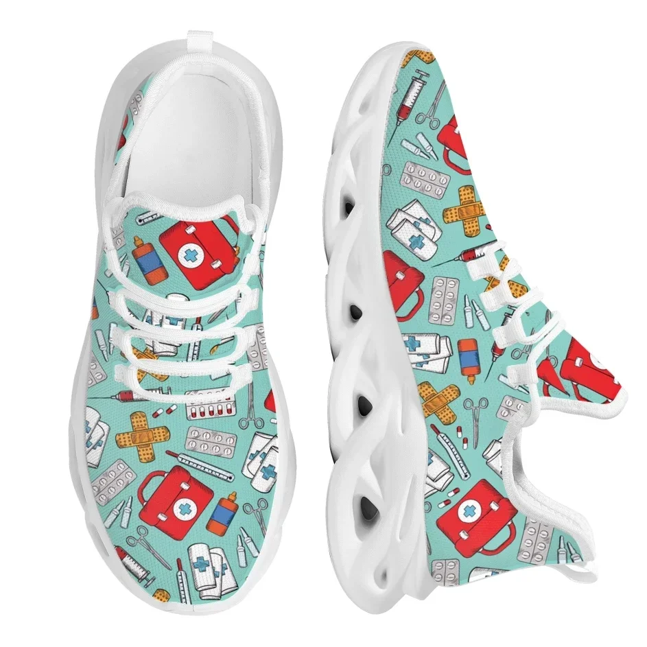 Zapatillas Deportivas de Mujer - Knit Fabric Lace Up Sneakers reseña y precio