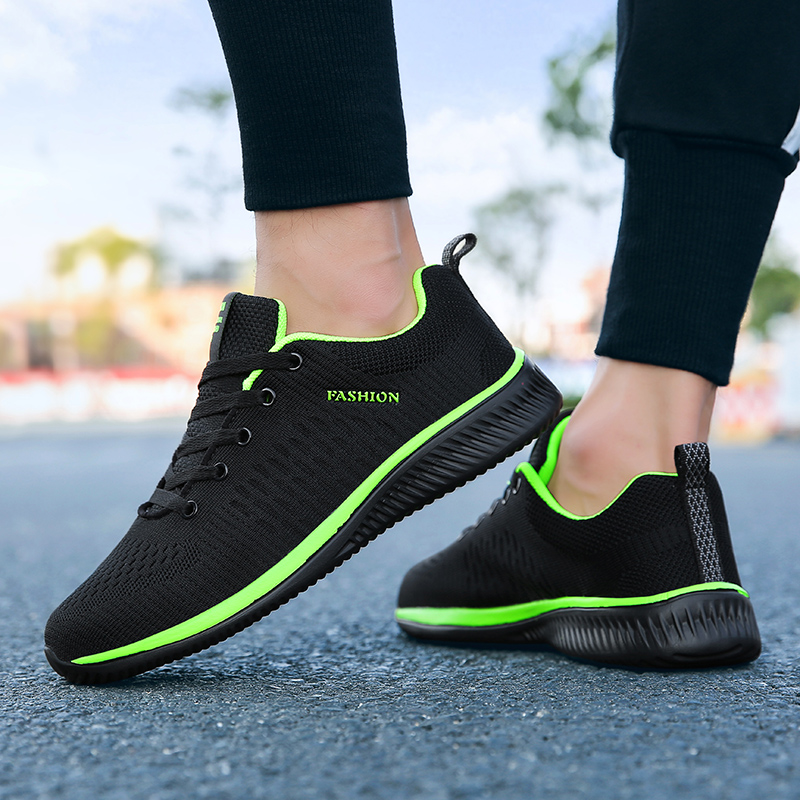 MAEDEF-zapatos deportivos para - Knit Fabric Lace Up Sneakers reseña y precio