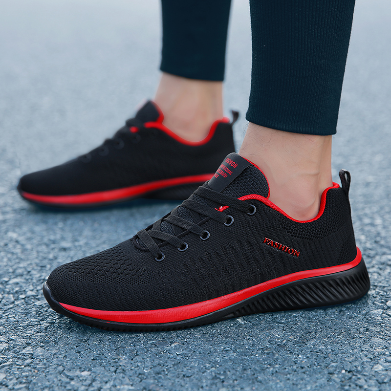 MAEDEF-zapatos deportivos para - Knit Fabric Lace Up Sneakers reseña y precio