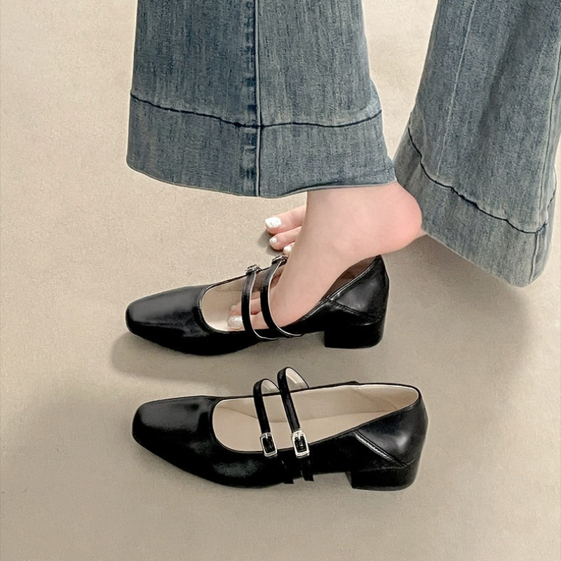 Zapatos Mary Jane plateados de - Heels reseña y precio